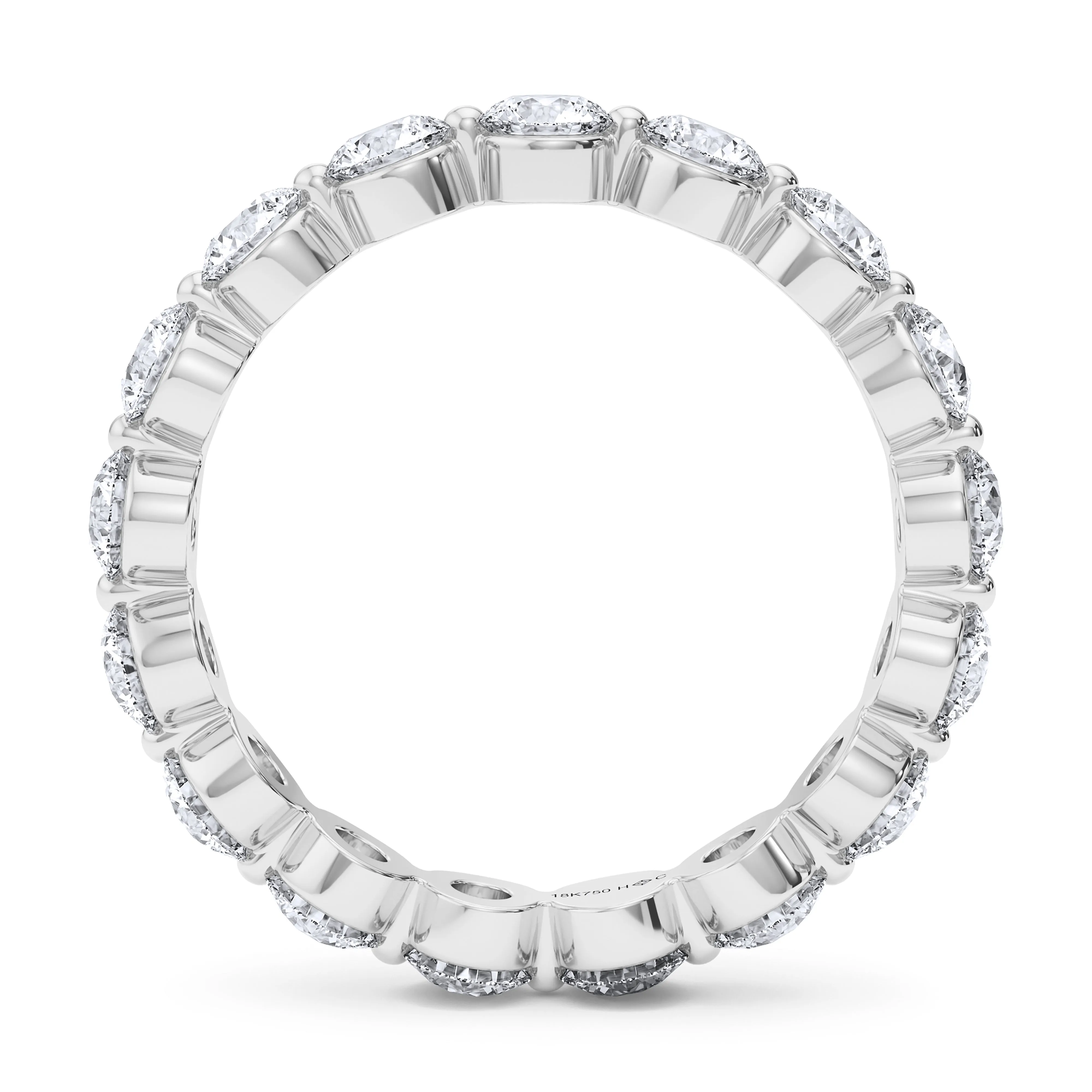 Single Prong Diamond Eternity Band