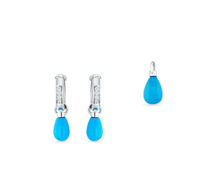 Sky Drops Pendant and Earrings Set