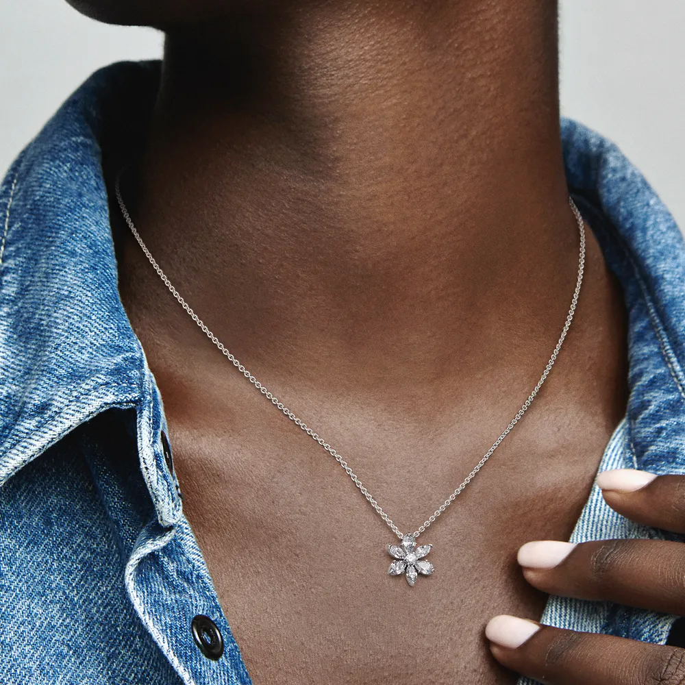 Sparkling Herbarium Cluster Pendant Necklace