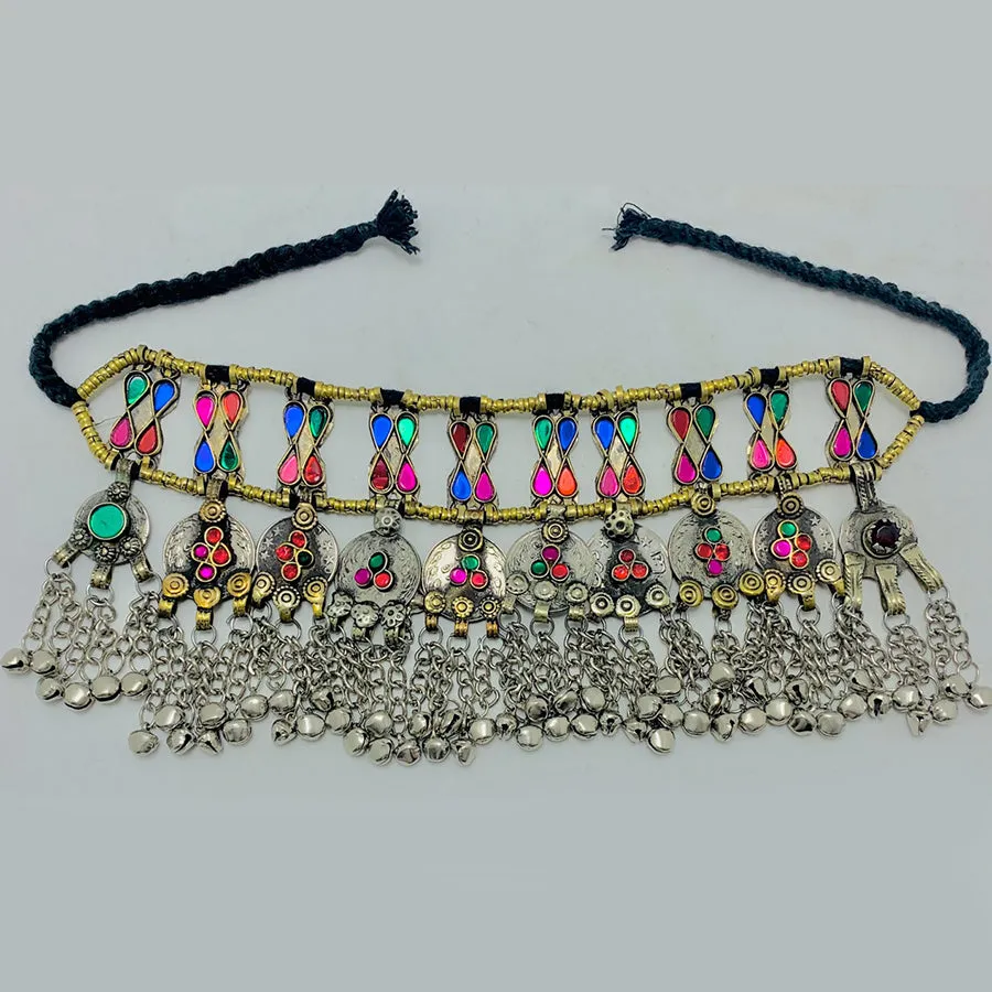 Traditional Vintage Coins Choker Necklace