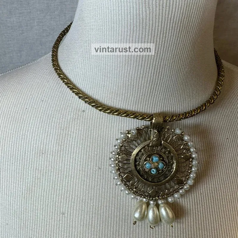 Vintage Handmade Collar Choker Necklace