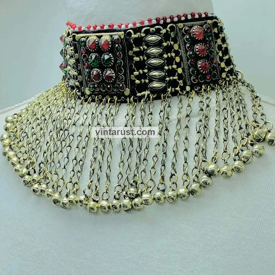 Vintage Long Bells Collar Choker Necklace