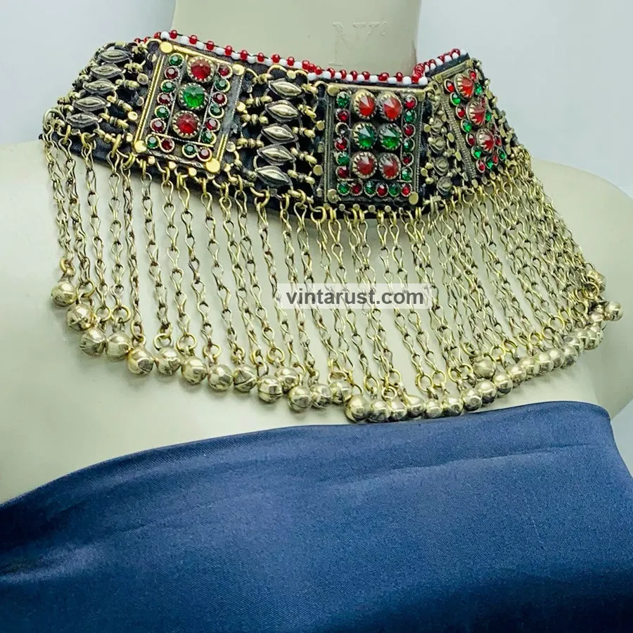 Vintage Long Bells Collar Choker Necklace