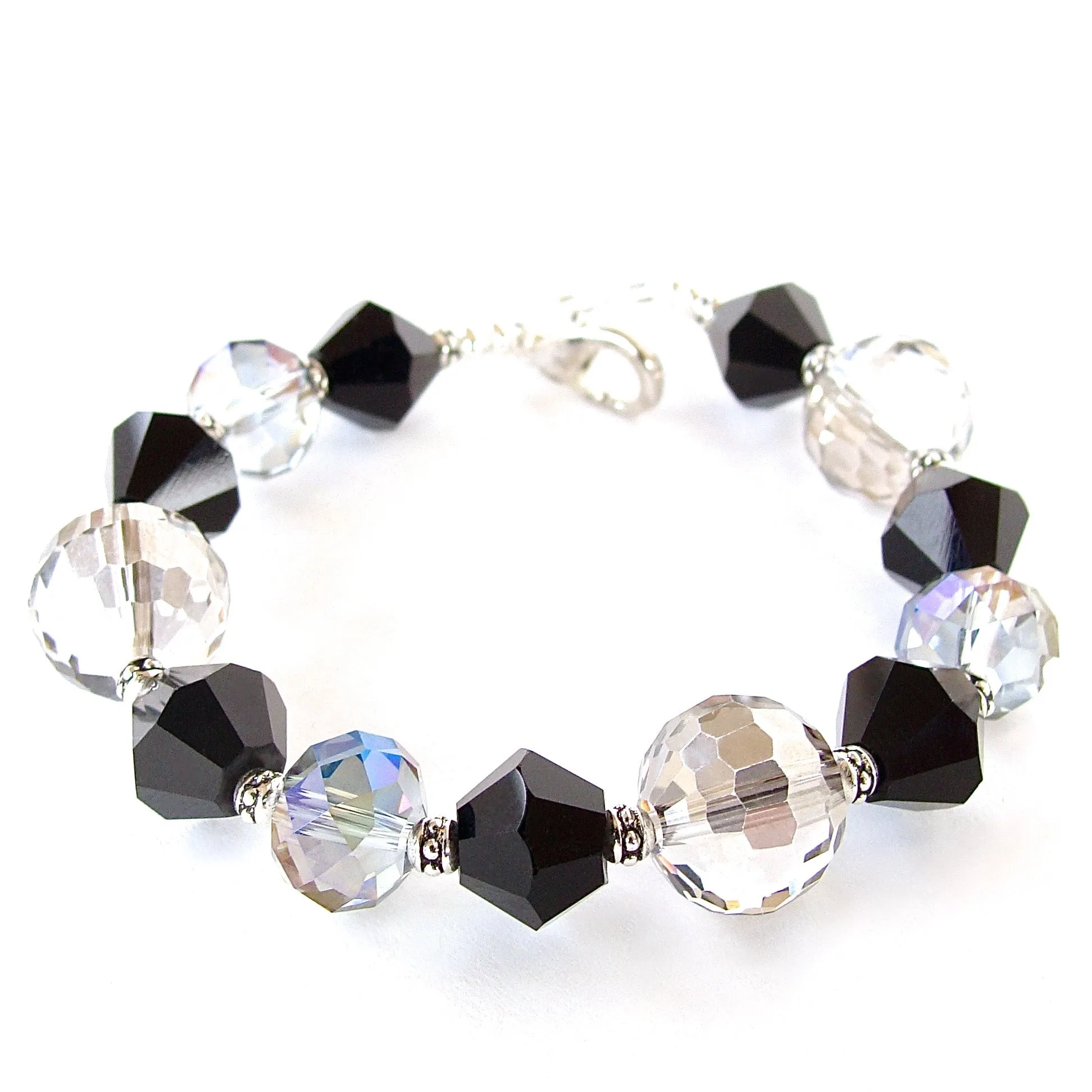 Zana: Black Crystal Bracelet