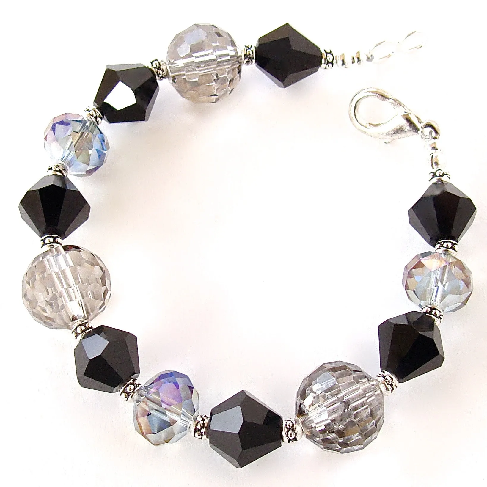 Zana: Black Crystal Bracelet